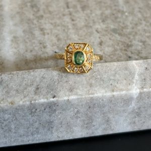 Bague vintage Emeraude