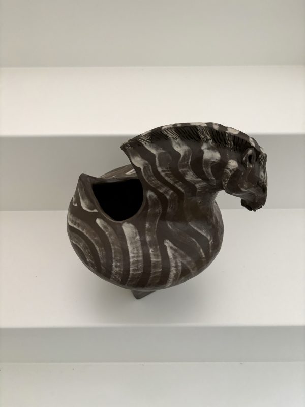 Sculpture cheval en terre cuite vernissée – Image 2