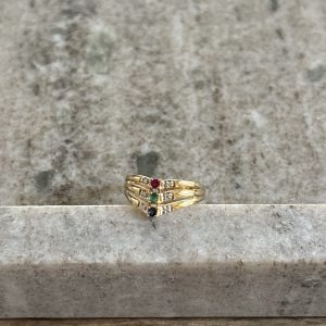 Bague or & pierres