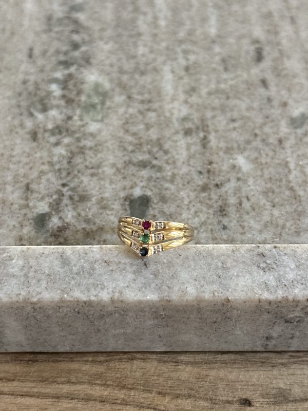 Bague or & pierres
