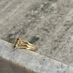 Bague or & pierres
