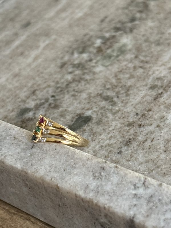 Bague or & pierres – Image 2