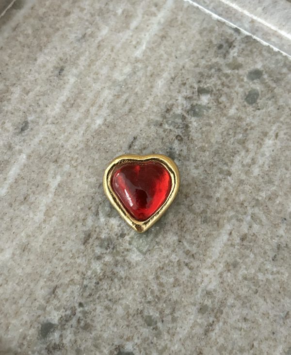 Broche coeur Yves saint Laurent