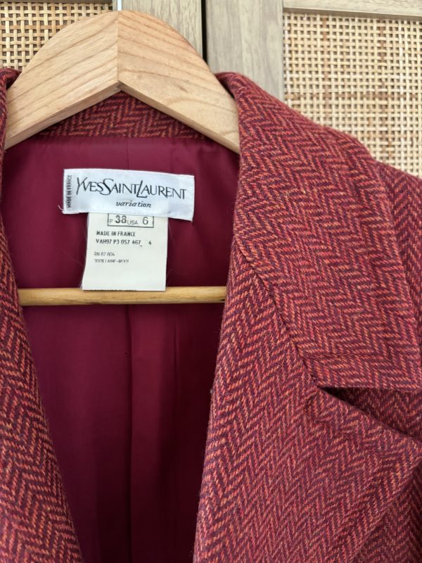 Veste tweed Yves saint laurent – Image 2