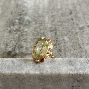 Bague or et Topaze jaune
