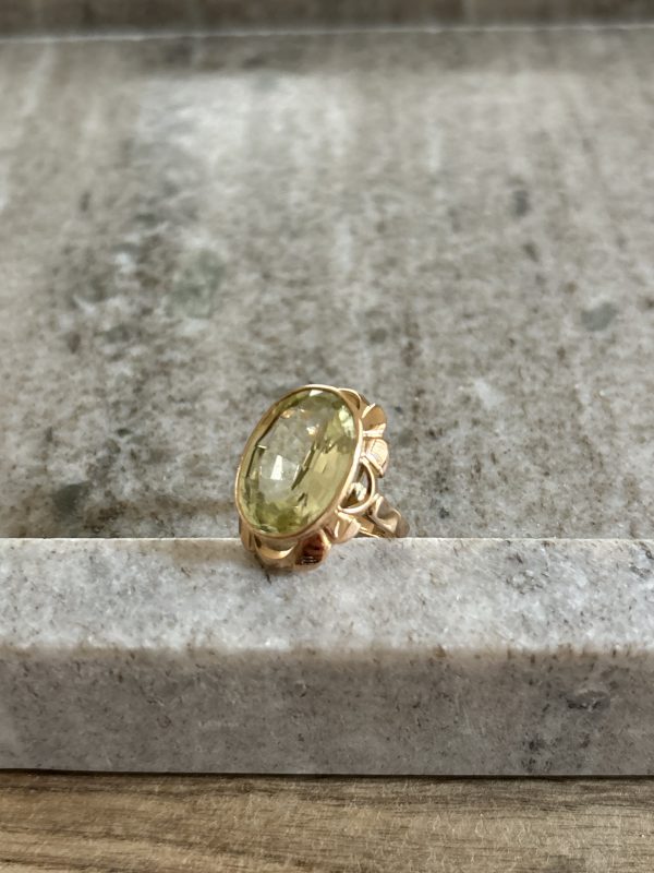 Bague or et Topaze jaune – Image 2