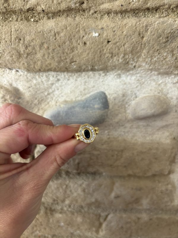 Bague or saphir & pierres – Image 3