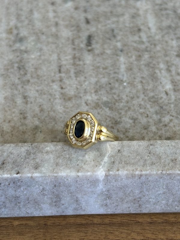 Bague or saphir & pierres – Image 4
