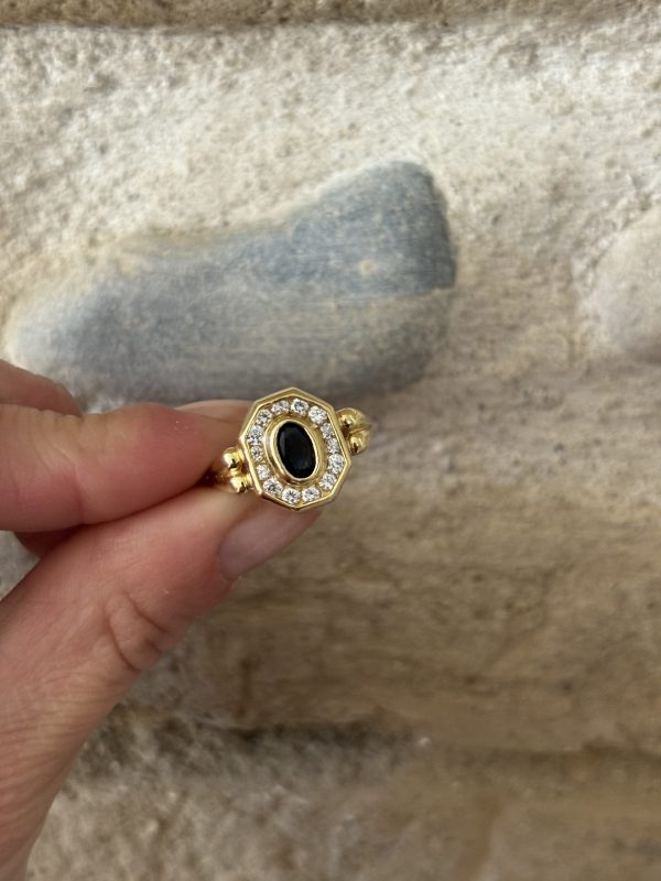 Bague or saphir & pierres – Image 2