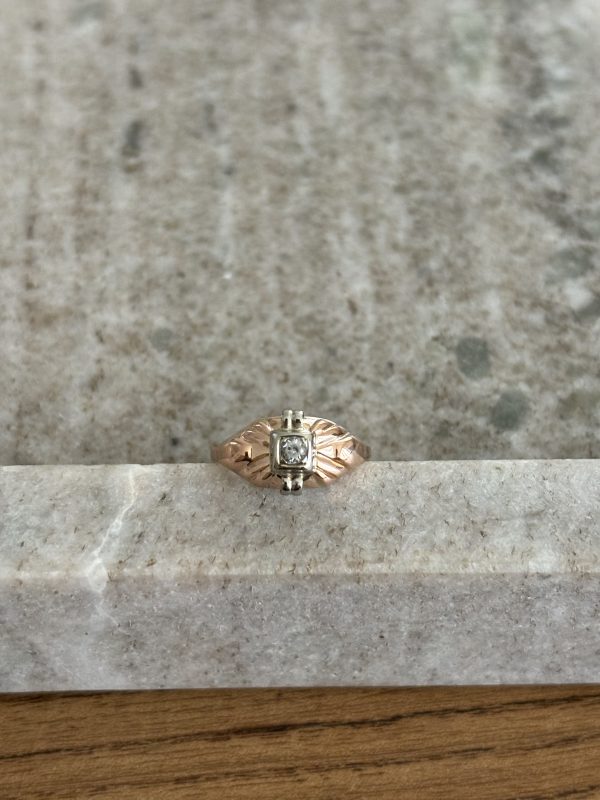 Bague tank or & pierre – Image 3