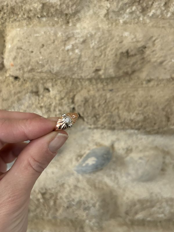 Bague tank or & pierre – Image 4