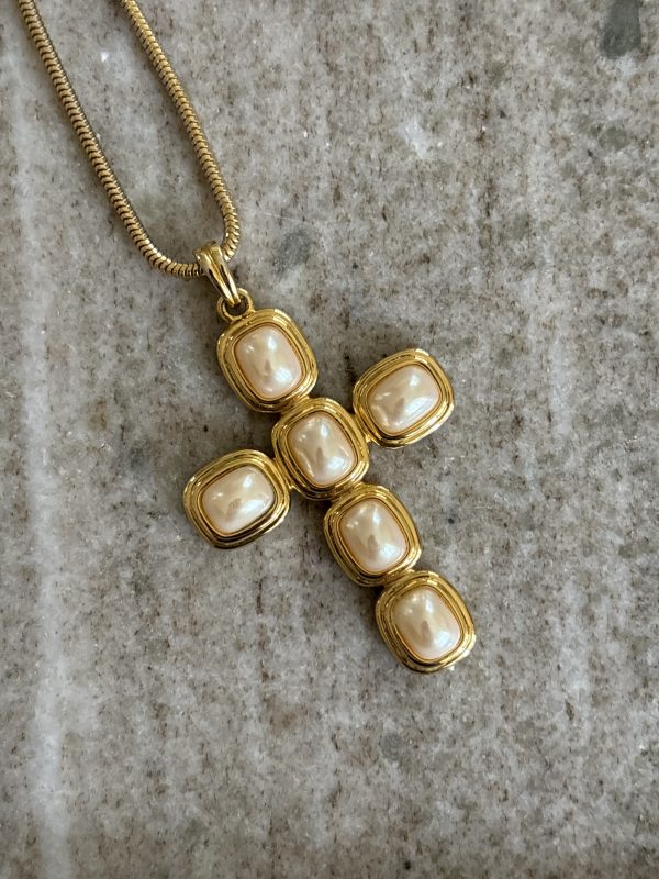 Collier pendentif croix BURMA – Image 2
