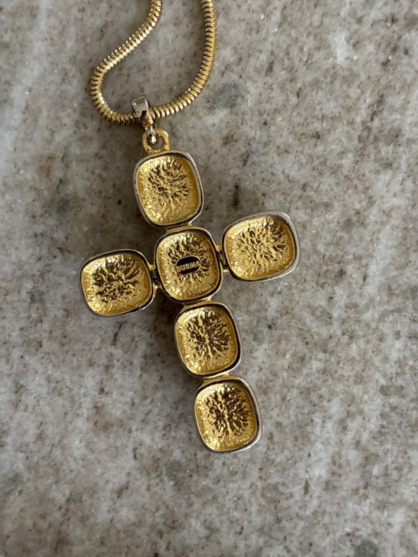 Collier pendentif croix BURMA – Image 3
