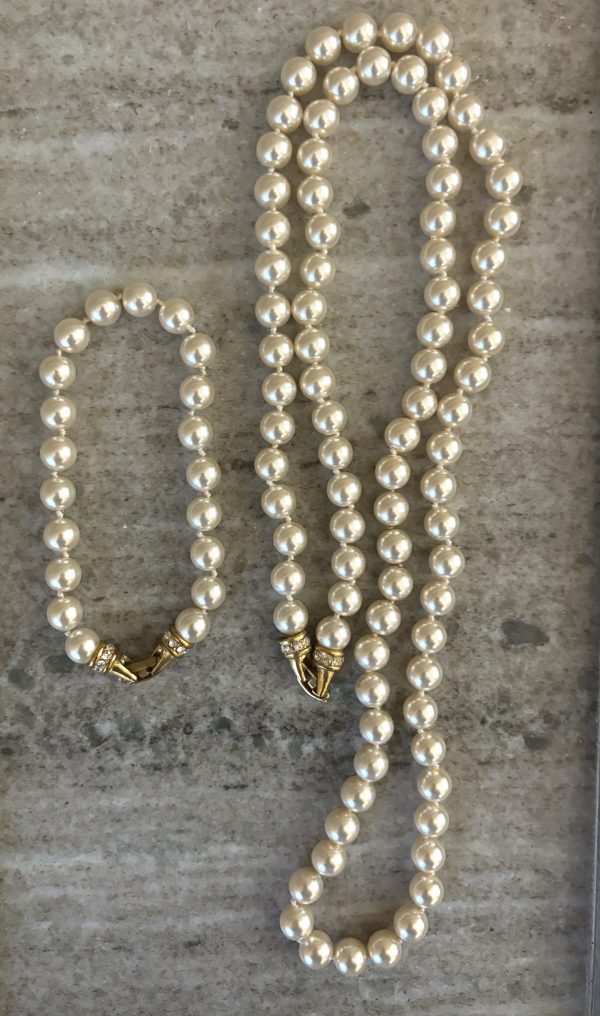 Parure vintage perles