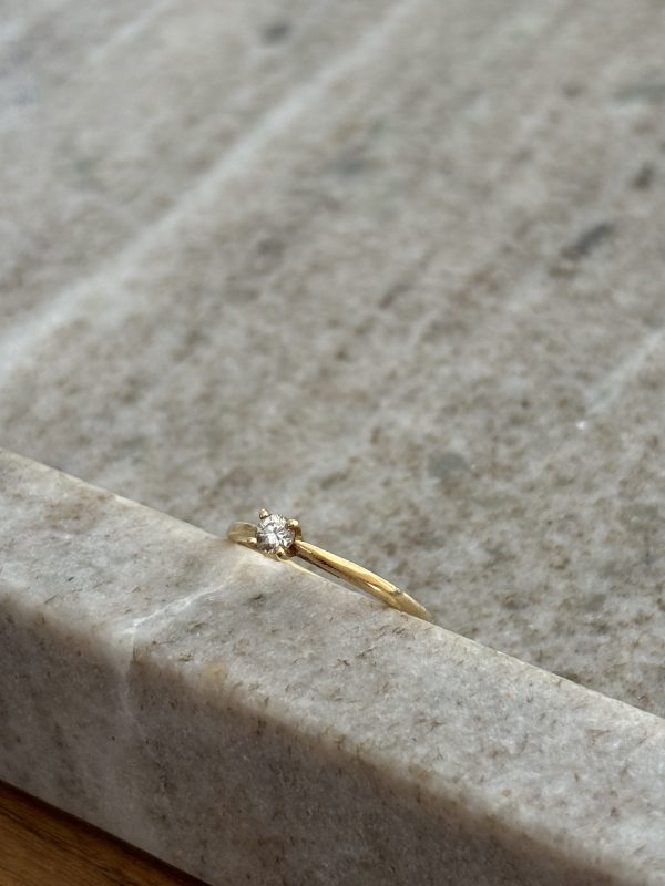 Bague alliance or & diamant – Image 2