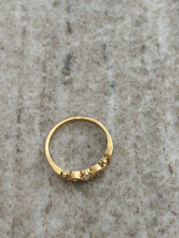 Bague en or anneau & diamants – Image 3
