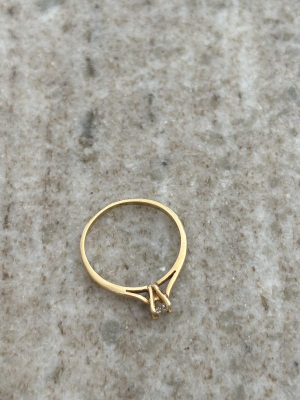 Bague alliance or & diamant – Image 3