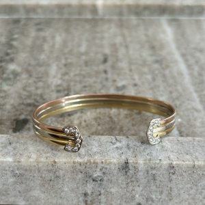 Bracelet 3 ors et diamants