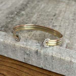 Bracelet 3 ors et diamants