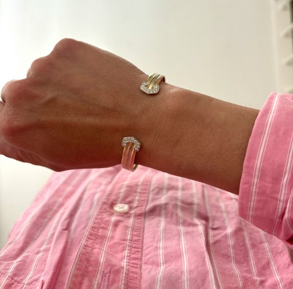 Bracelet 3 ors et diamants – Image 3