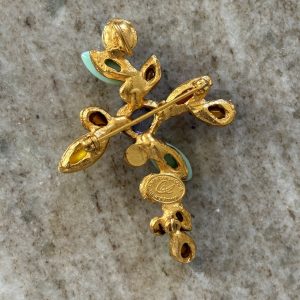 Broche pendentif perles Christian Lacroix