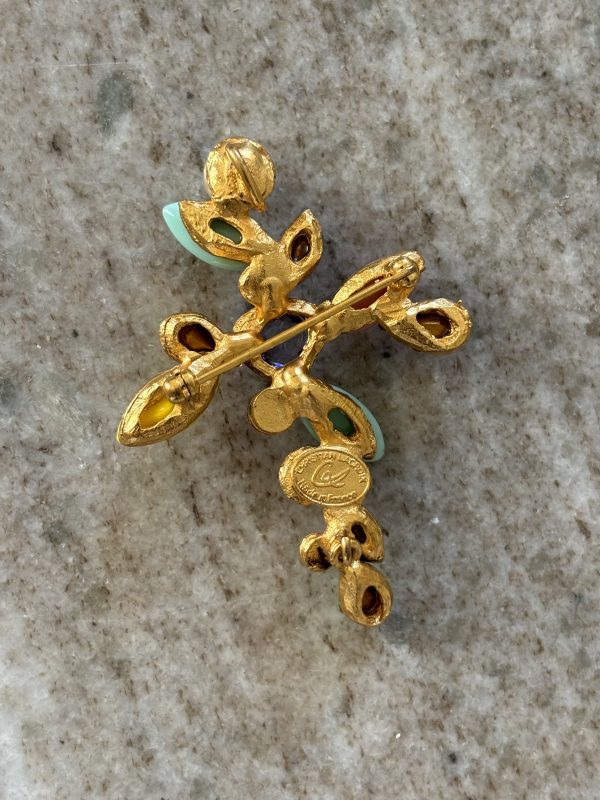 Broche pendentif perles Christian Lacroix – Image 2