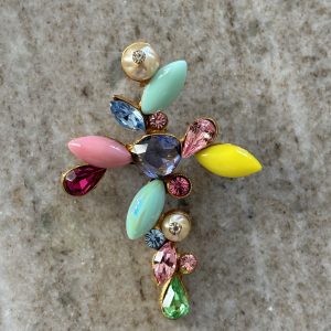Broche pendentif perles Christian Lacroix