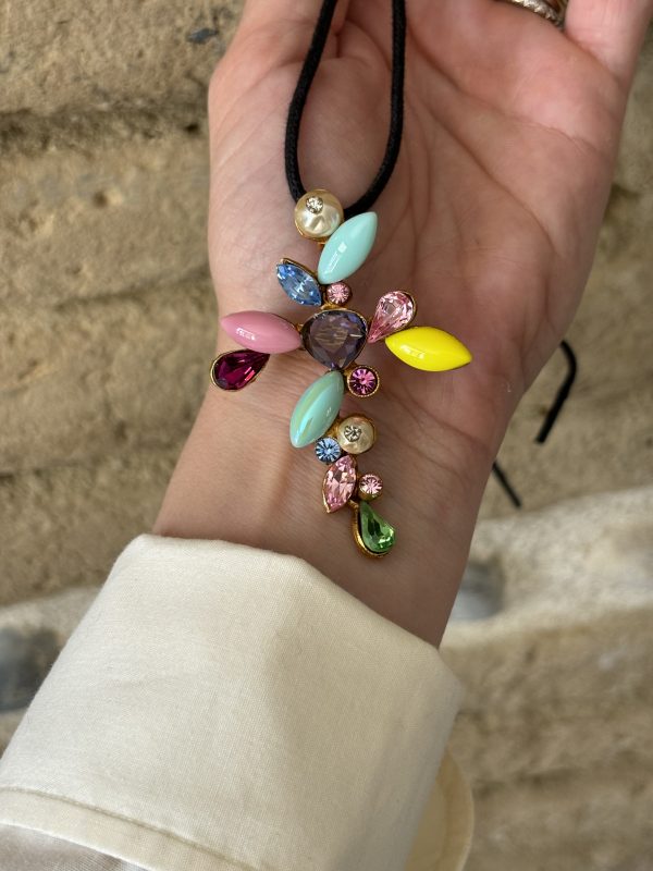 Broche pendentif perles Christian Lacroix – Image 3
