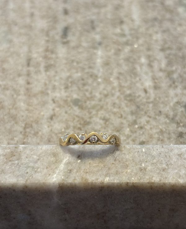 Bague en or anneau & diamants