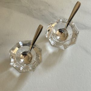 Salière poivrière cristal Lambert & christofle