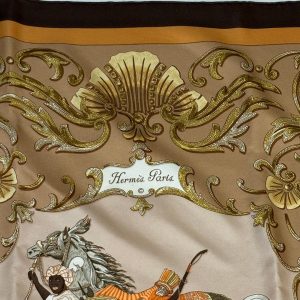 Foulard Hermès vintage « Cheval turc »