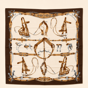 Foulard en soie vintage