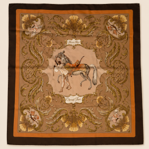 Foulard Hermès vintage « Cheval turc »